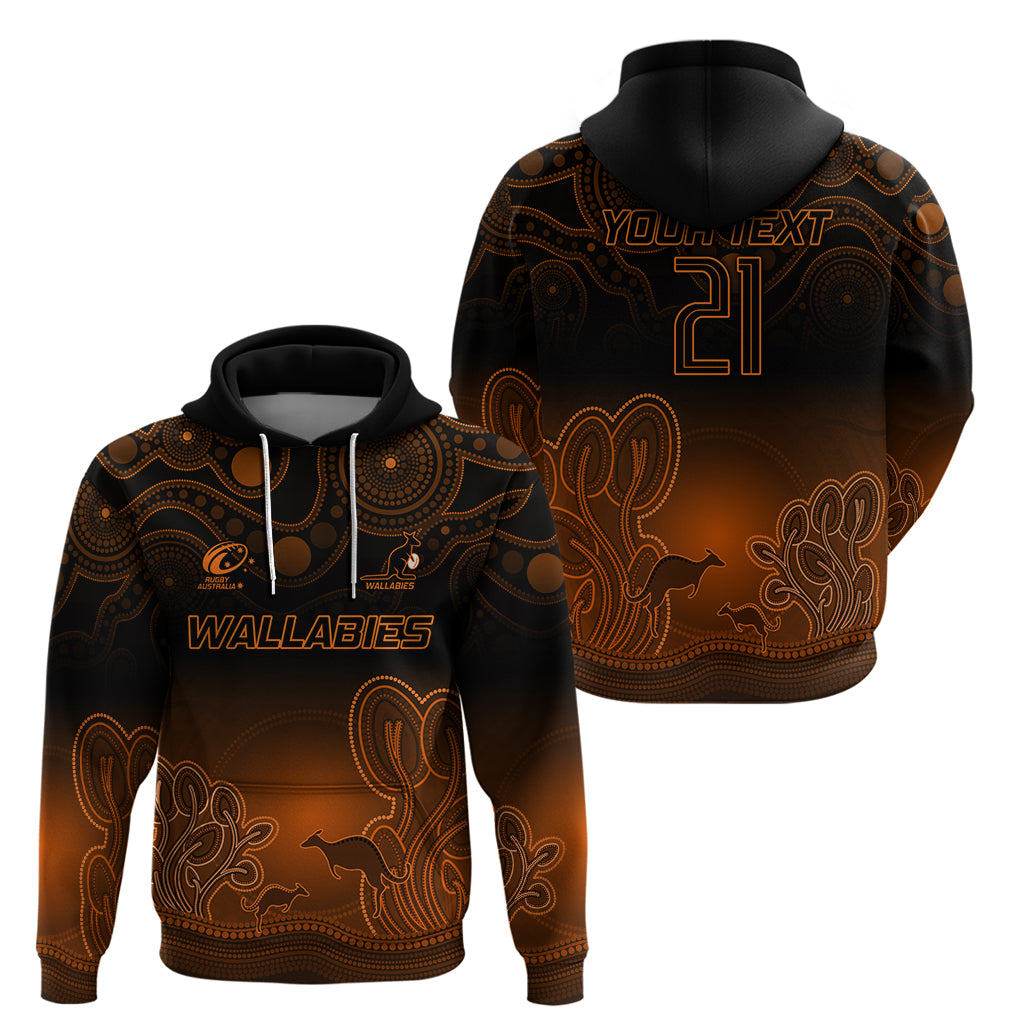Custom Australia Wallabies Rugby Hoodie The Starry Night Indigenous LT9 - Vibe Hoodie Shop