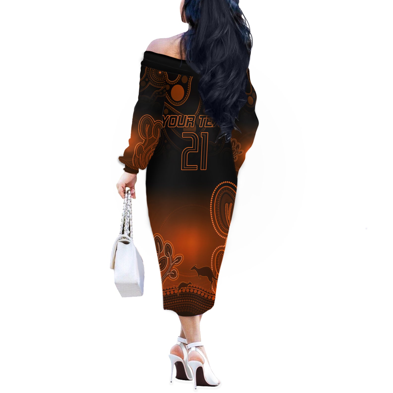 custom-australia-wallabies-rugby-off-the-shoulder-long-sleeve-dress-the-starry-night-indigenous