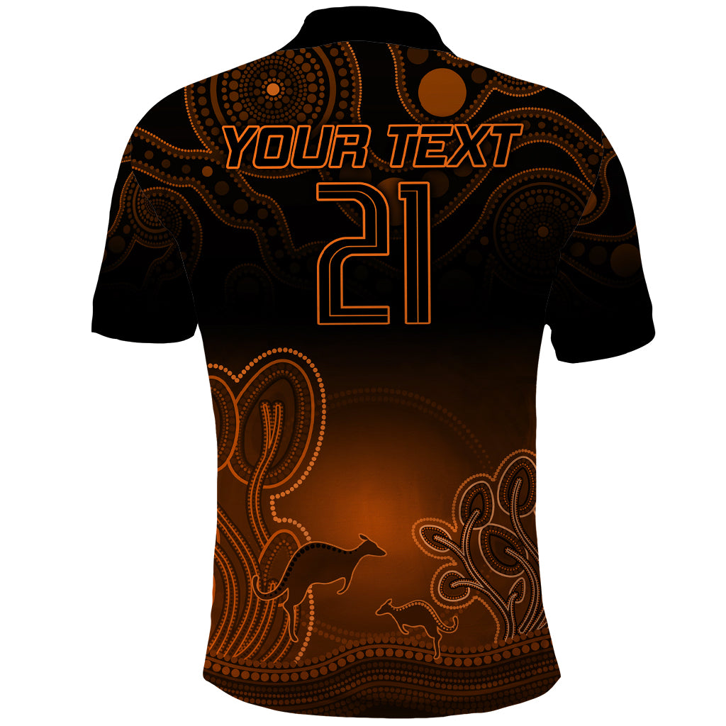 Custom Australia Wallabies Rugby Polo Shirt The Starry Night Indigenous LT9 - Vibe Hoodie Shop