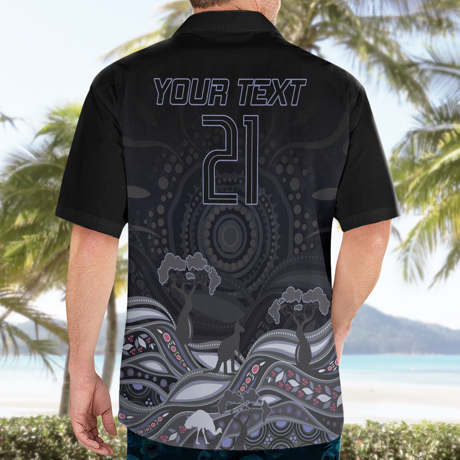 Custom Cowboys Rugby Hawaiian Shirt The Starry Night Indigenous - Vibe Hoodie Shop