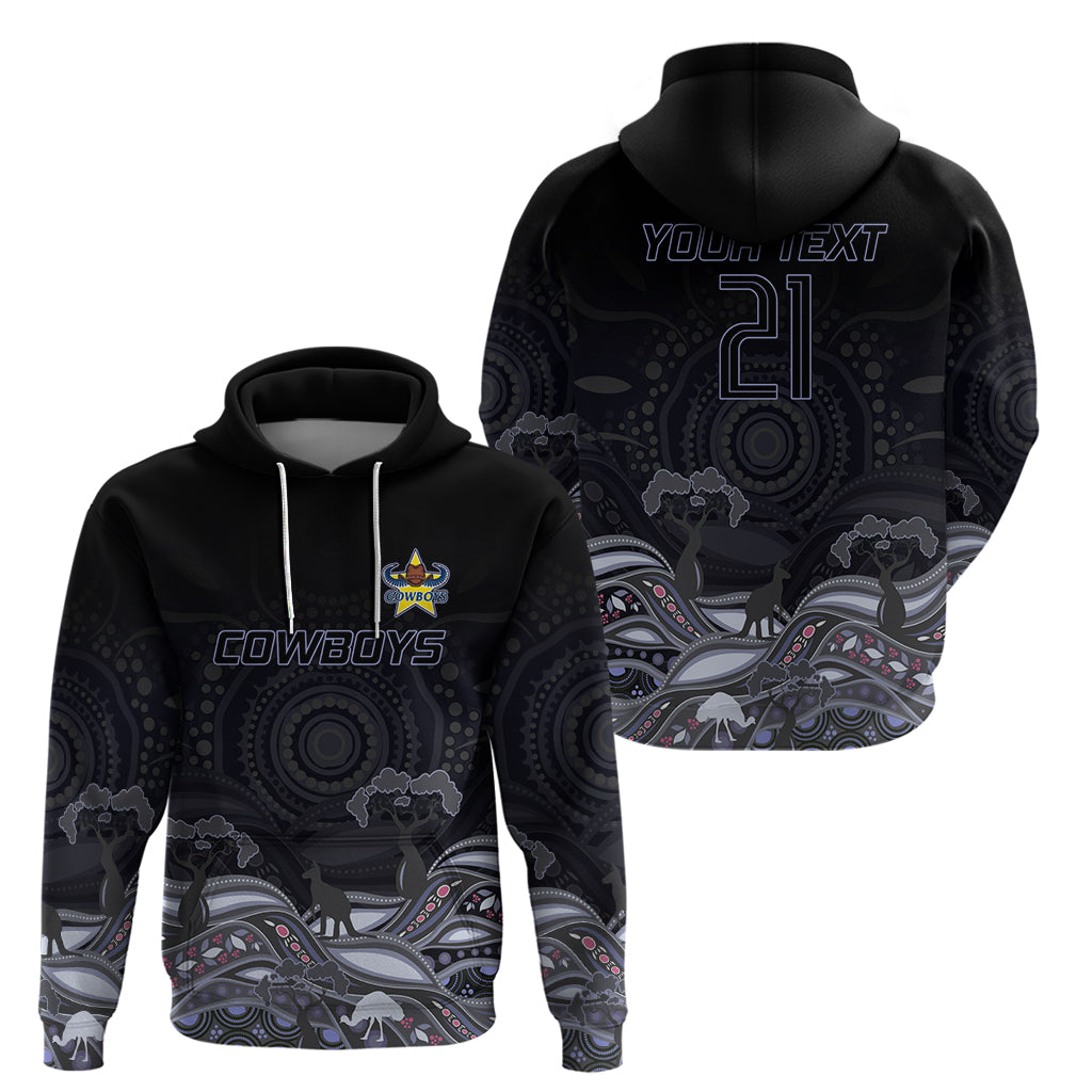 Custom Cowboys Rugby Hoodie The Starry Night Indigenous LT9 - Vibe Hoodie Shop