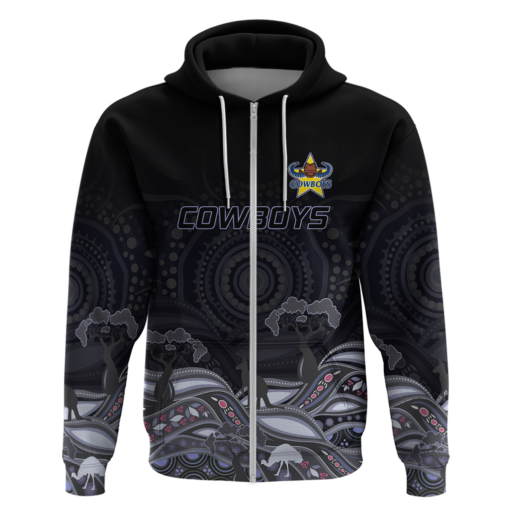Custom Cowboys Rugby Hoodie The Starry Night Indigenous LT9 - Vibe Hoodie Shop
