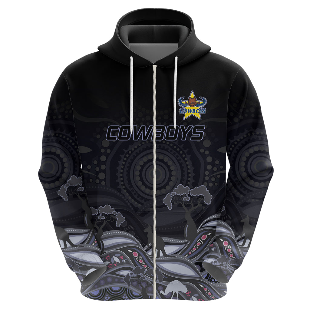 Custom Cowboys Rugby Hoodie The Starry Night Indigenous LT9 - Vibe Hoodie Shop