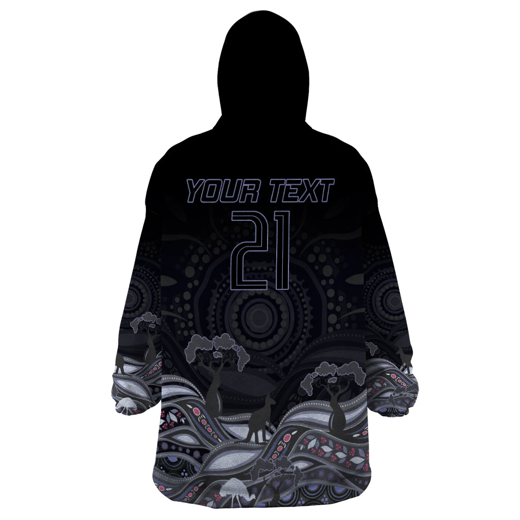 Custom Cowboys Rugby Wearable Blanket Hoodie The Starry Night Indigenous - Vibe Hoodie Shop