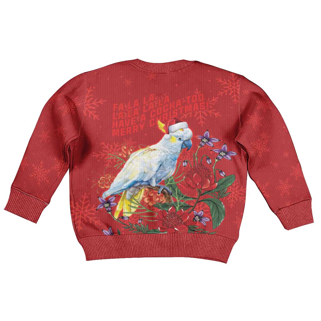 Merry Cocka-mas Kid Ugly Christmas Sweater Australia Christmas Red Art - Vibe Hoodie