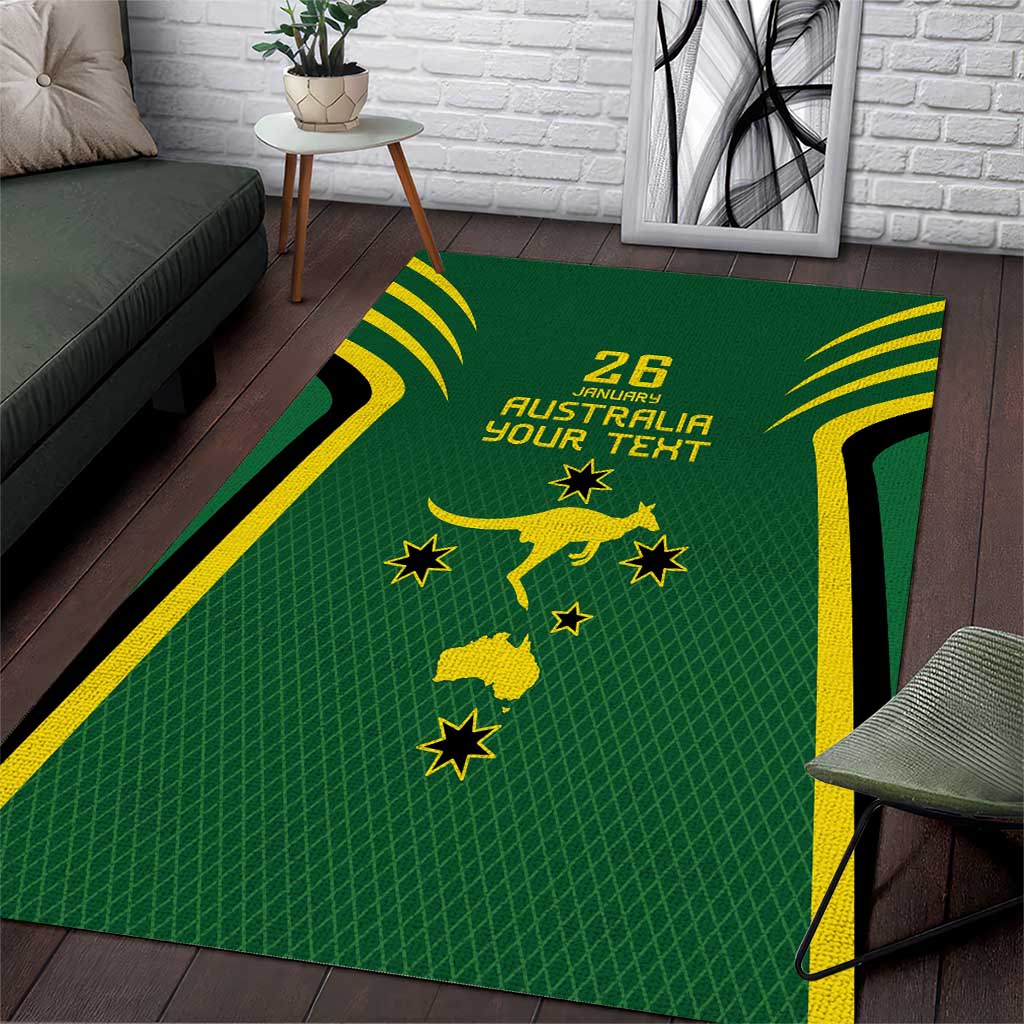 Australia Day 26 January Personalised Area Rug With National Color - Vibe Hoodie Shop