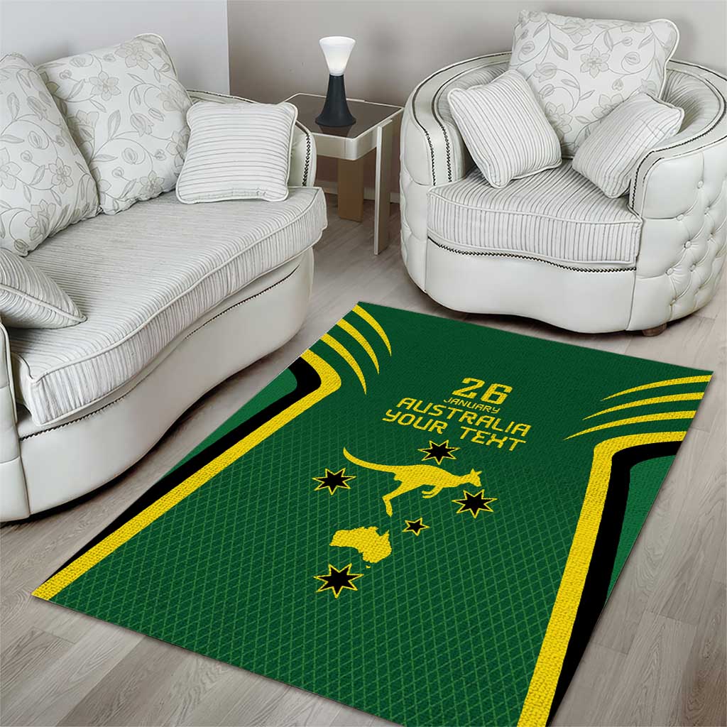 Australia Day 26 January Personalised Area Rug With National Color - Vibe Hoodie Shop