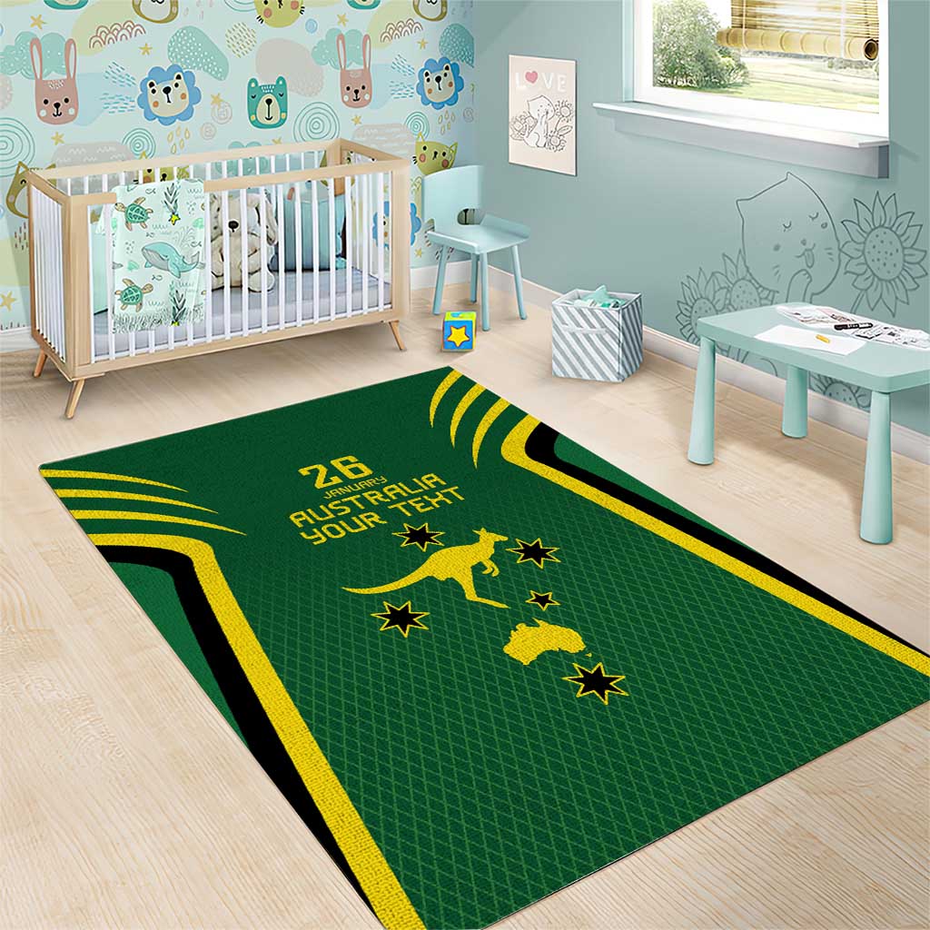 Australia Day 26 January Personalised Area Rug With National Color - Vibe Hoodie Shop