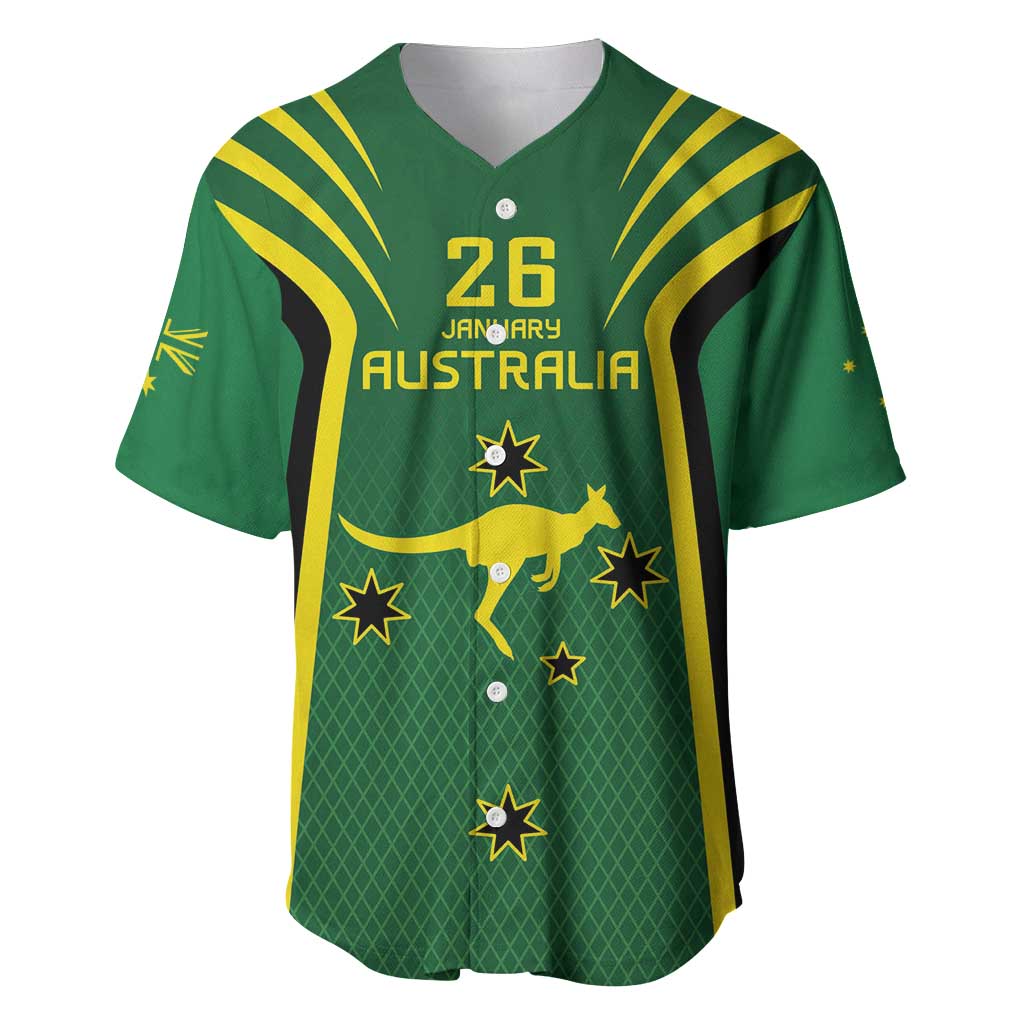 Australia Day 26 January Personalised Baseball Jersey With National Color - Vibe Hoodie Shop