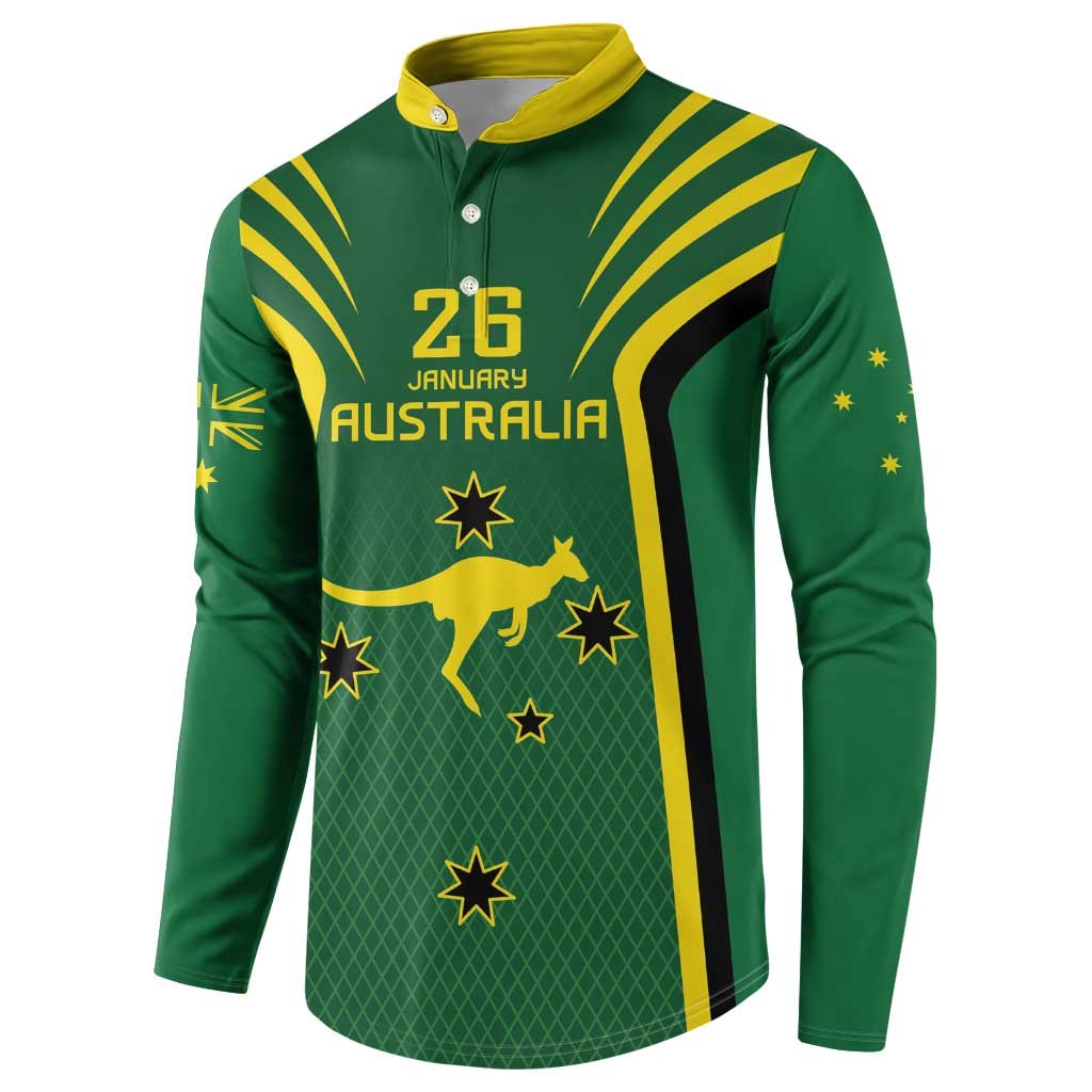 Australia Day 26 January Personalised Button Sweatshirt With National Color