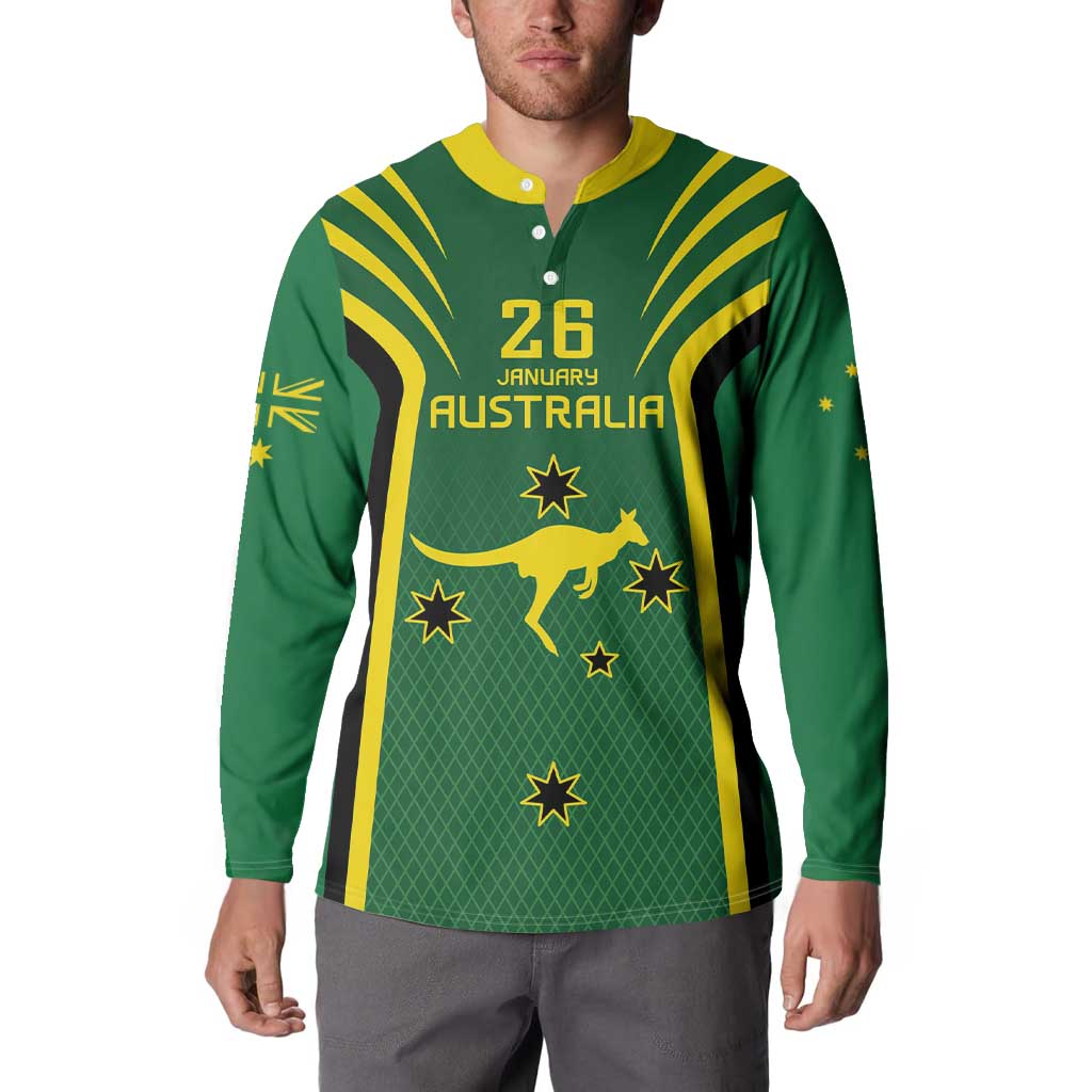 Australia Day 26 January Personalised Button Sweatshirt With National Color