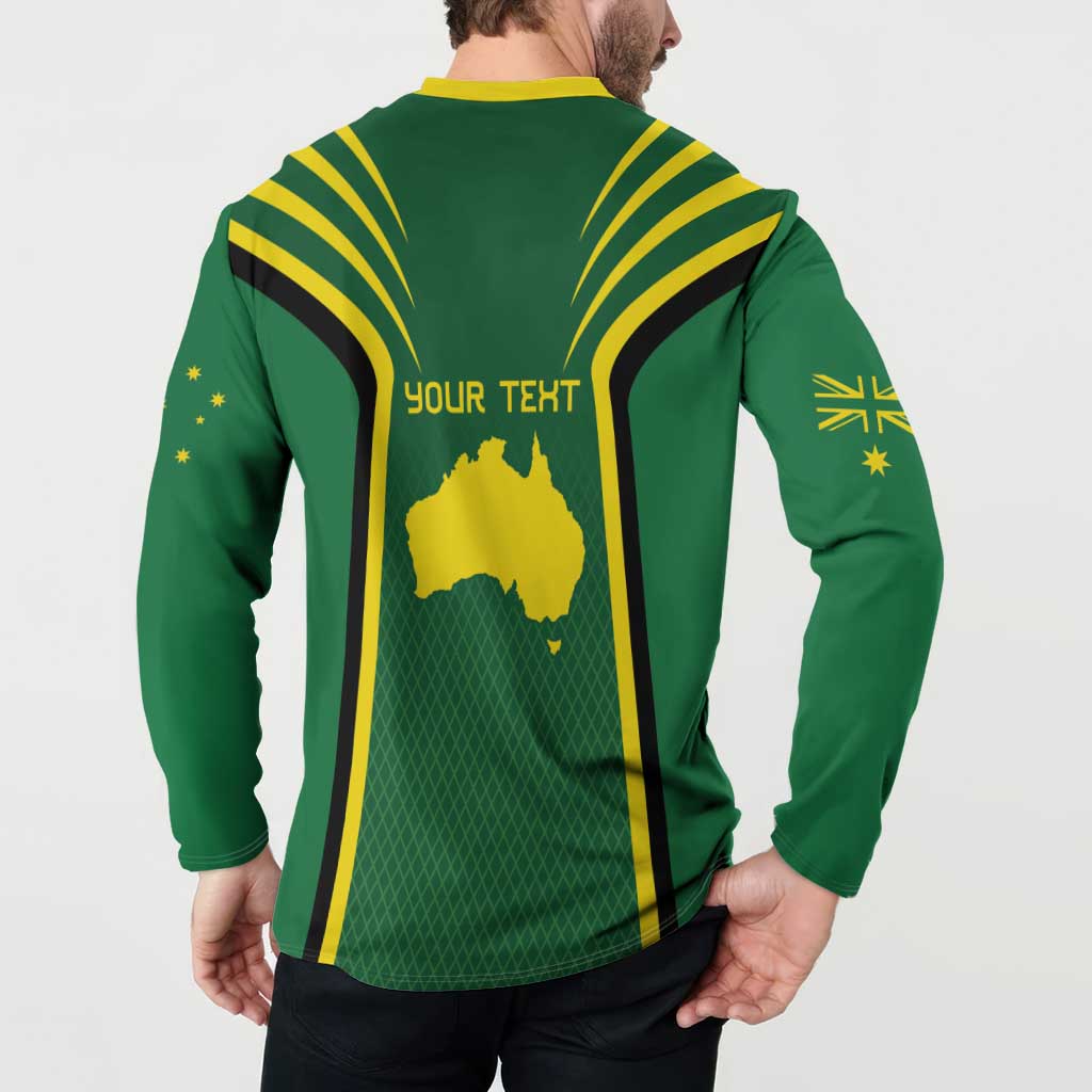 Australia Day 26 January Personalised Button Sweatshirt With National Color