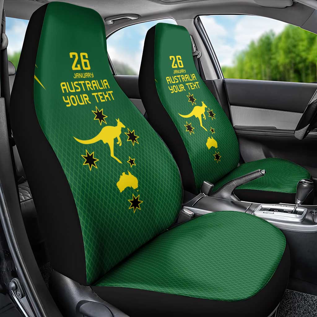 Australia Day 26 January Personalised Car Seat Cover With National Color - Vibe Hoodie Shop