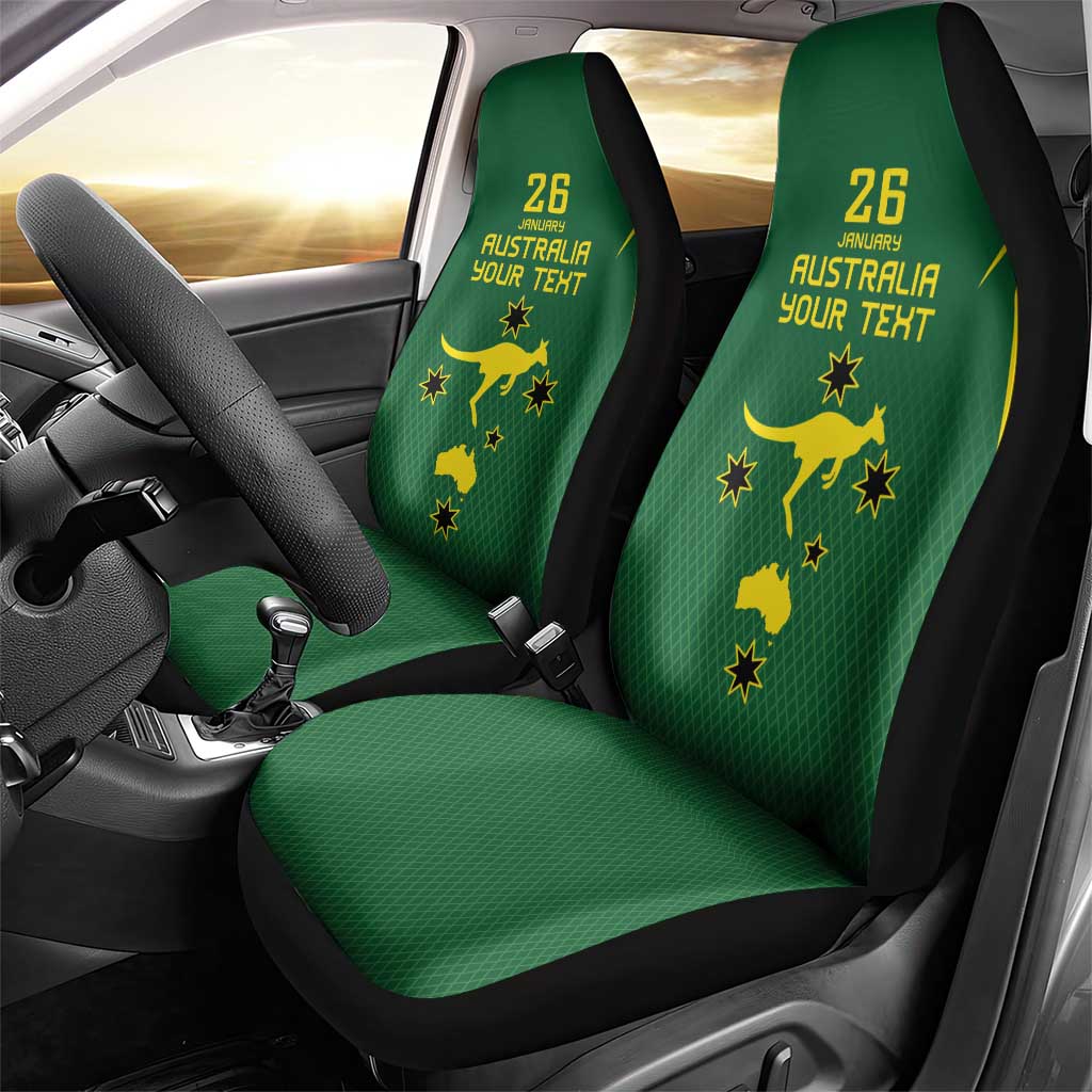 Australia Day 26 January Personalised Car Seat Cover With National Color - Vibe Hoodie Shop