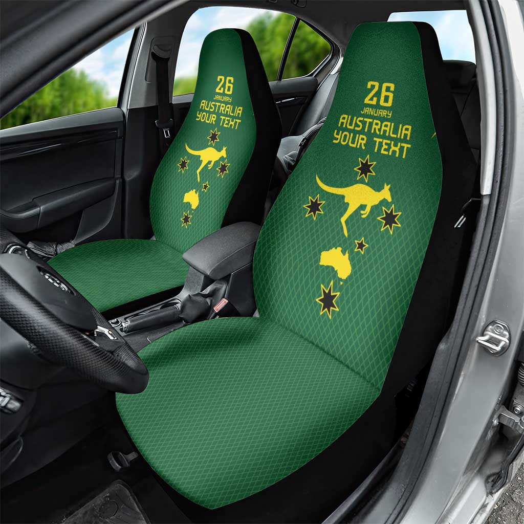 Australia Day 26 January Personalised Car Seat Cover With National Color - Vibe Hoodie Shop