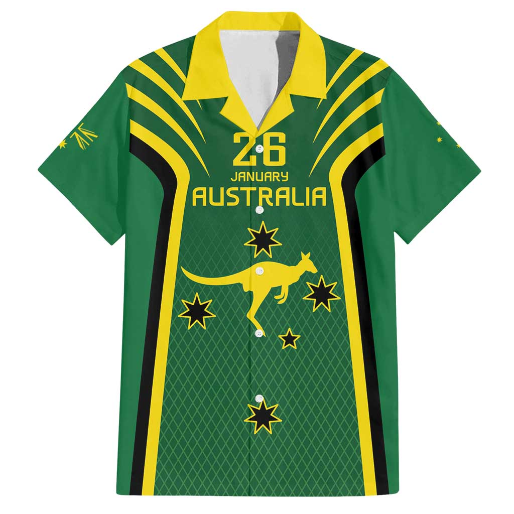 Australia Day 26 January Personalised Family Matching Long Sleeve Bodycon Dress and Hawaiian Shirt With National Color