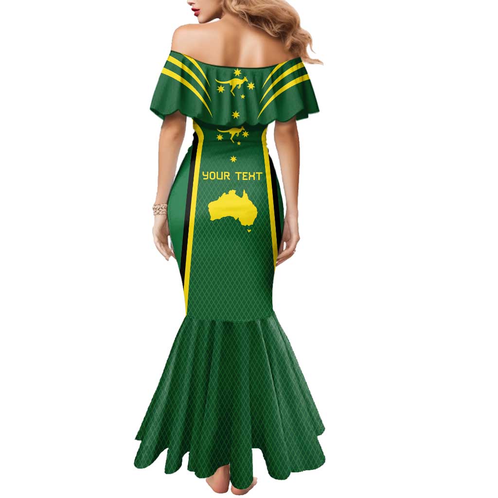 Australia Day 26 January Personalised Family Matching Mermaid Dress and Hawaiian Shirt With National Color