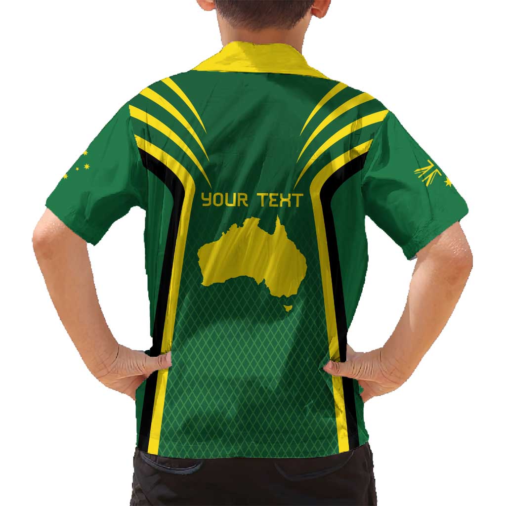 Australia Day 26 January Personalised Family Matching Summer Maxi Dress and Hawaiian Shirt With National Color