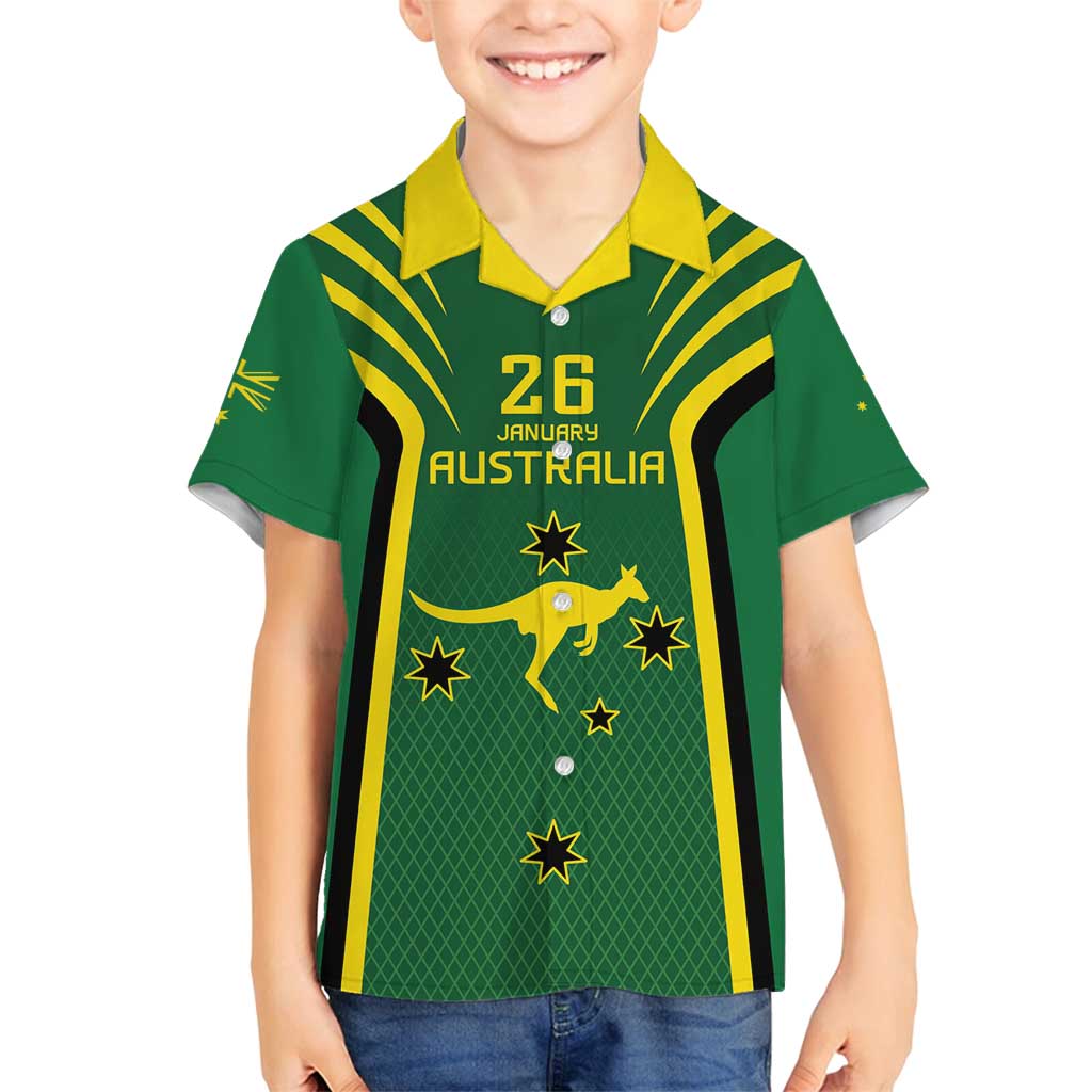 Australia Day 26 January Personalised Family Matching Summer Maxi Dress and Hawaiian Shirt With National Color