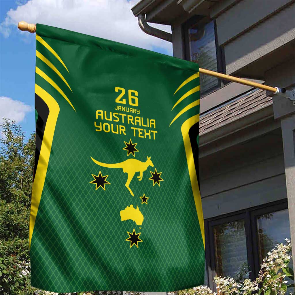 Australia Day 26 January Personalised Garden Flag With National Color - Vibe Hoodie Shop