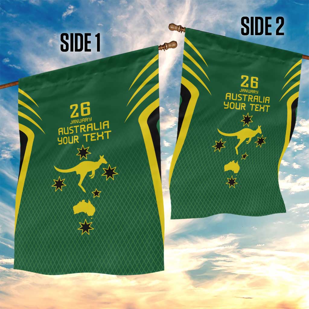 Australia Day 26 January Personalised Garden Flag With National Color - Vibe Hoodie Shop