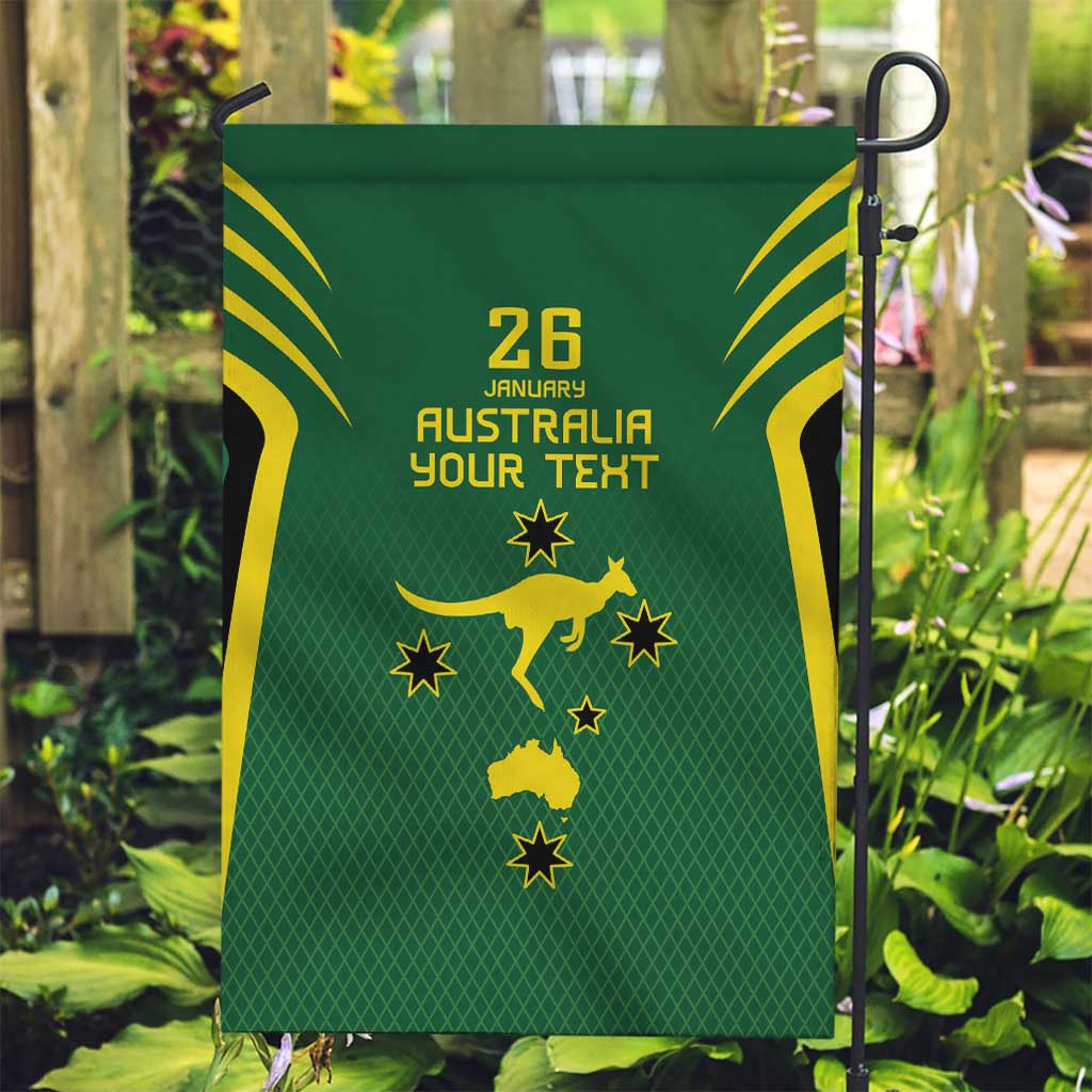 Australia Day 26 January Personalised Garden Flag With National Color - Vibe Hoodie Shop