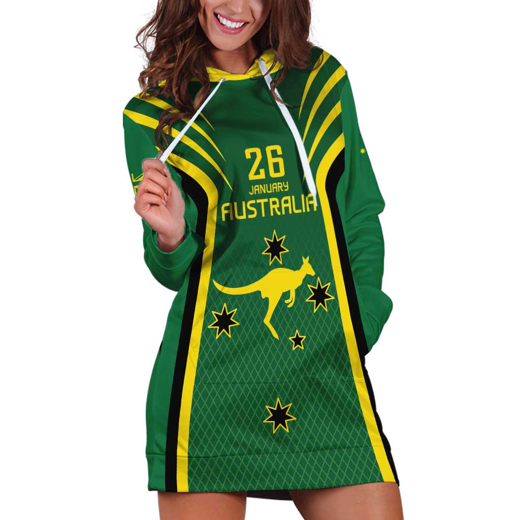 Australia Day 26 January Personalised Hoodie Dress With National Color - Vibe Hoodie Shop