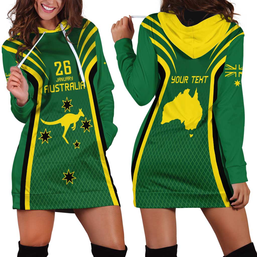 Australia Day 26 January Personalised Hoodie Dress With National Color - Vibe Hoodie Shop