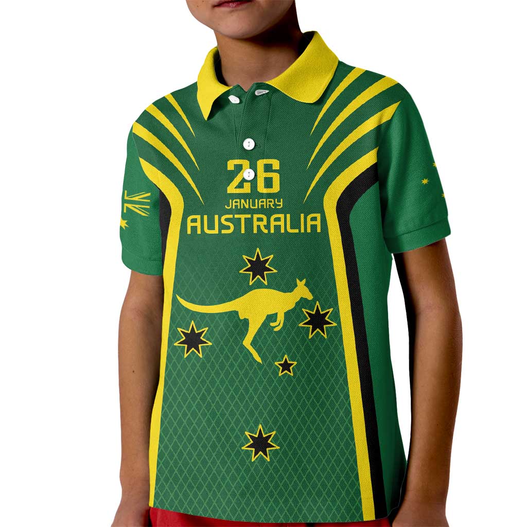 Australia Day 26 January Personalised Kid Polo Shirt With National Color - Vibe Hoodie Shop