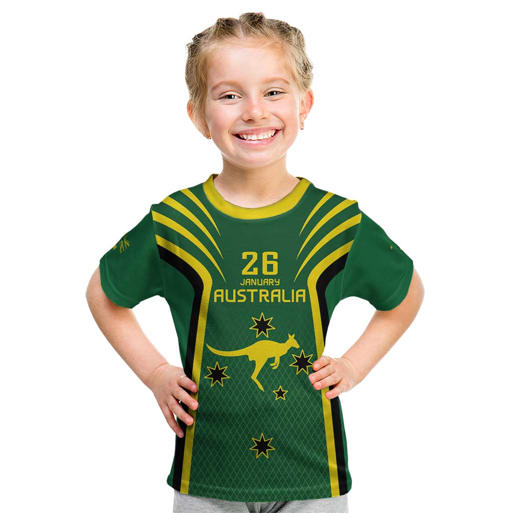 Australia Day 26 January Personalised Kid T Shirt With National Color - Vibe Hoodie Shop