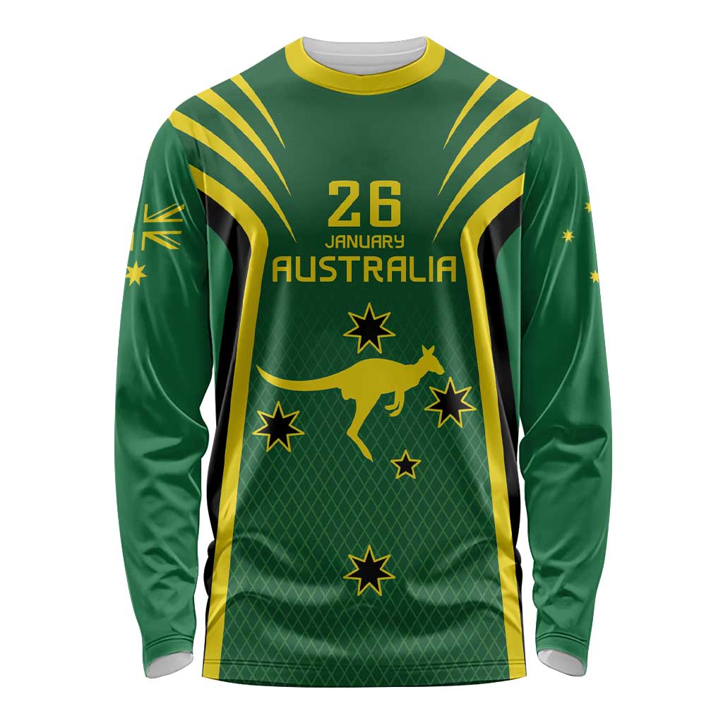 Australia Day 26 January Personalised Long Sleeve Shirt With National Color - Vibe Hoodie Shop