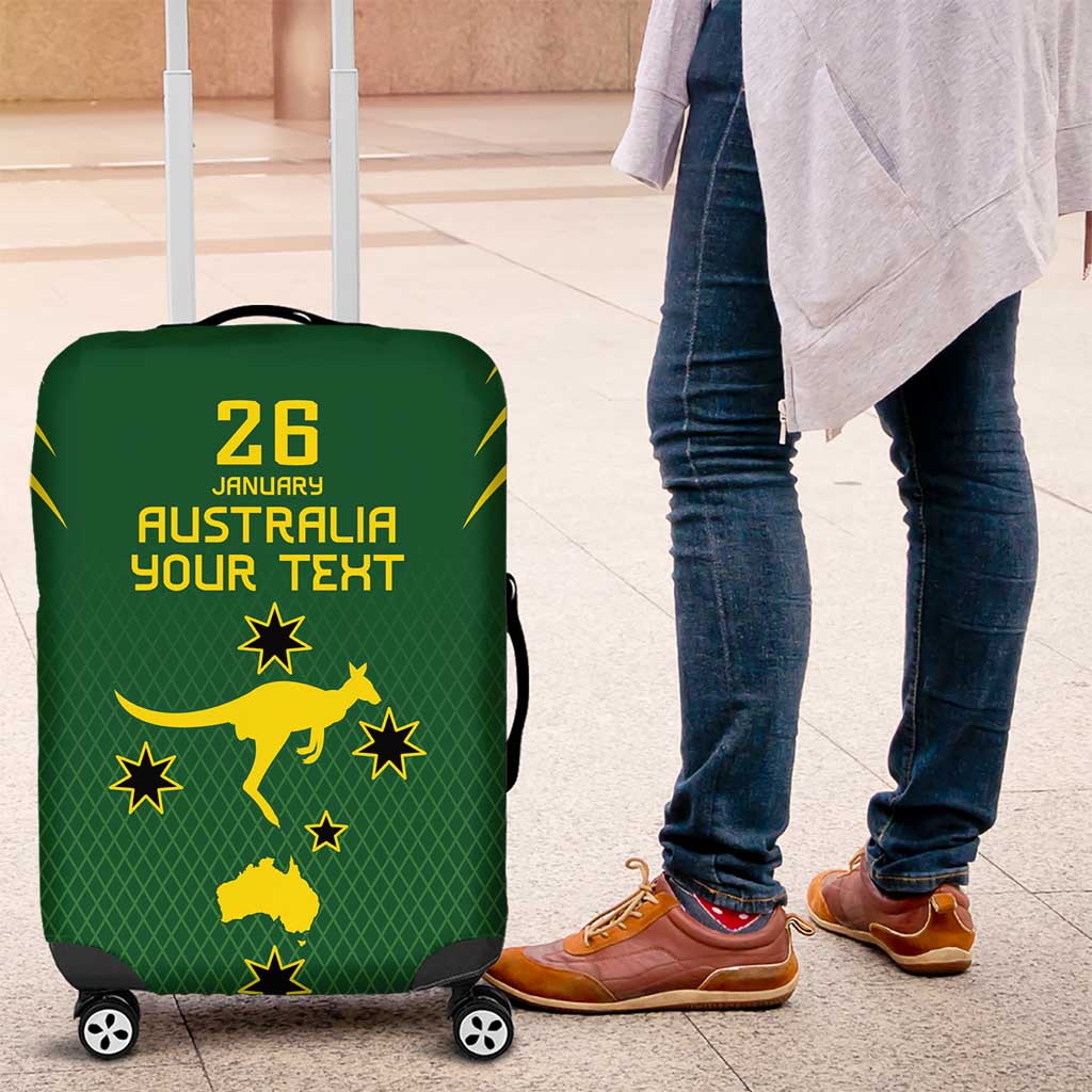 Australia Day 26 January Personalised Luggage Cover With National Color - Vibe Hoodie Shop