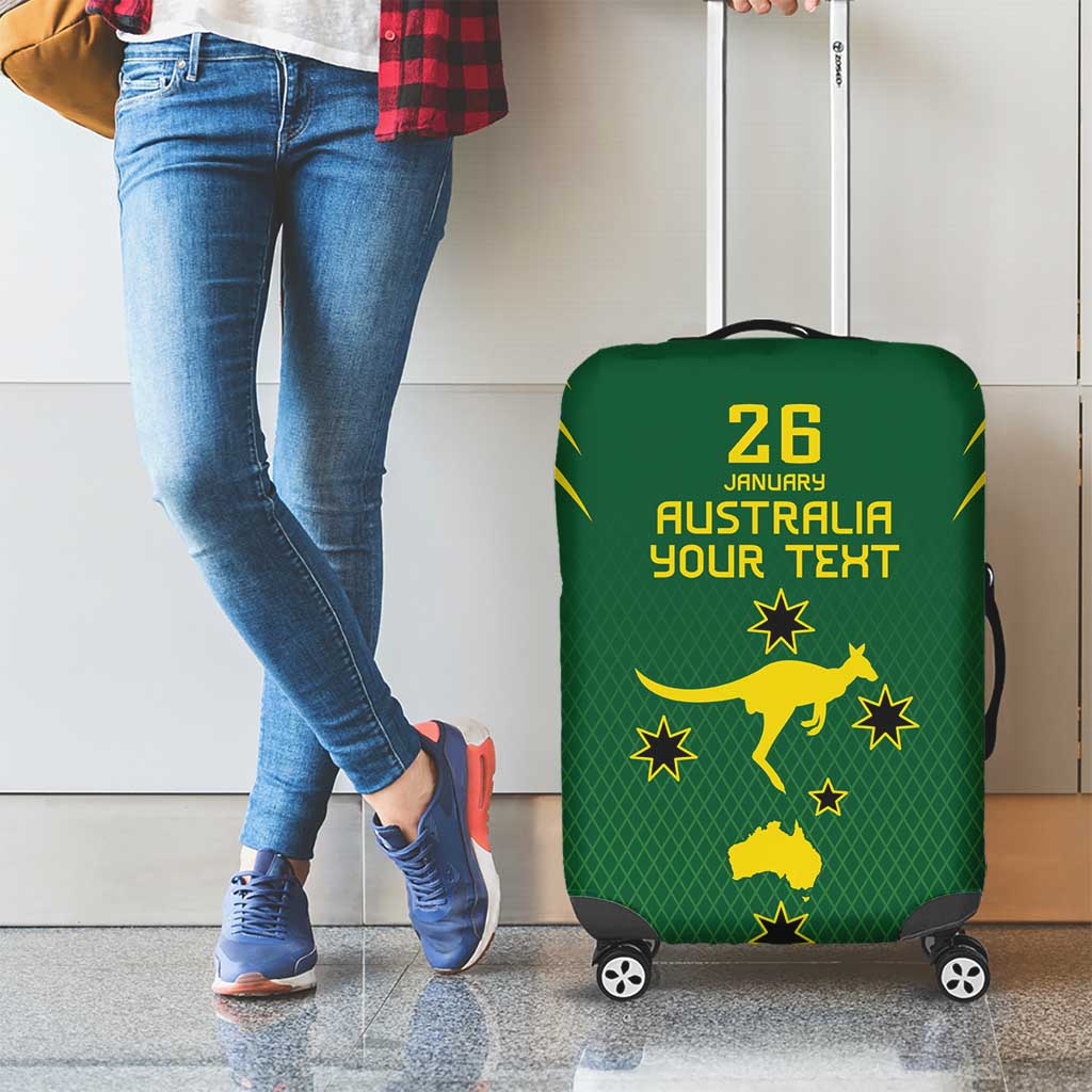 Australia Day 26 January Personalised Luggage Cover With National Color - Vibe Hoodie Shop