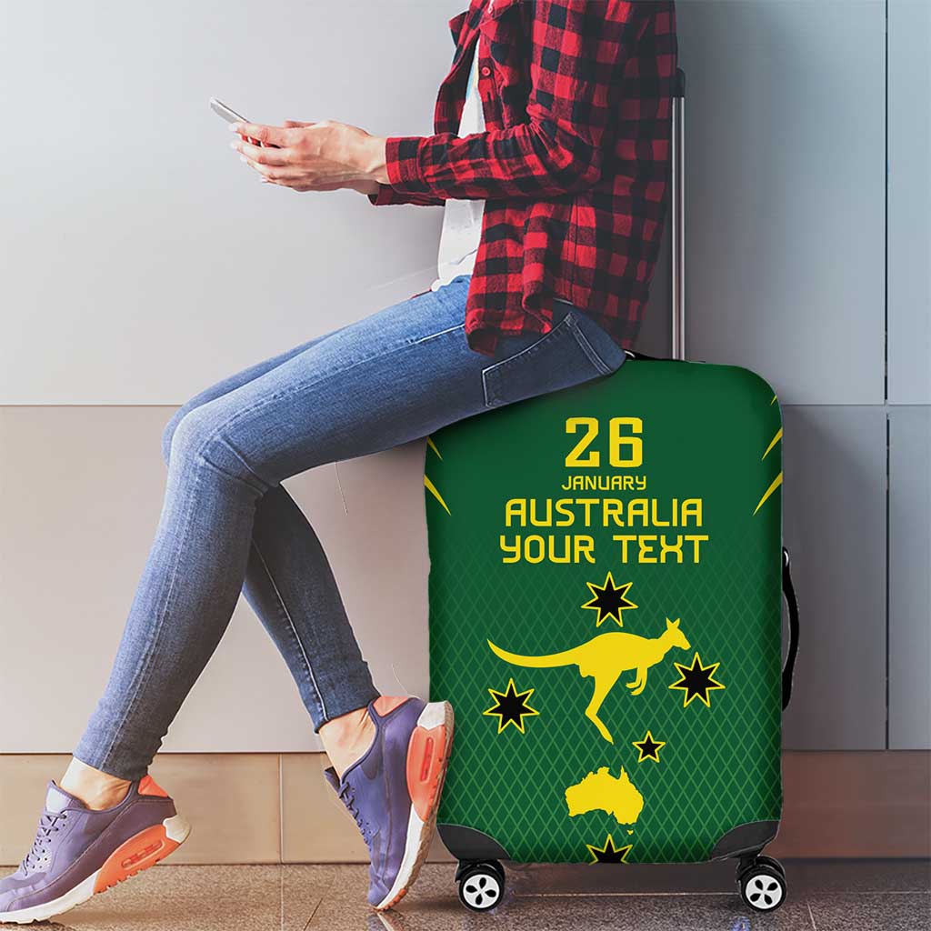 Australia Day 26 January Personalised Luggage Cover With National Color - Vibe Hoodie Shop