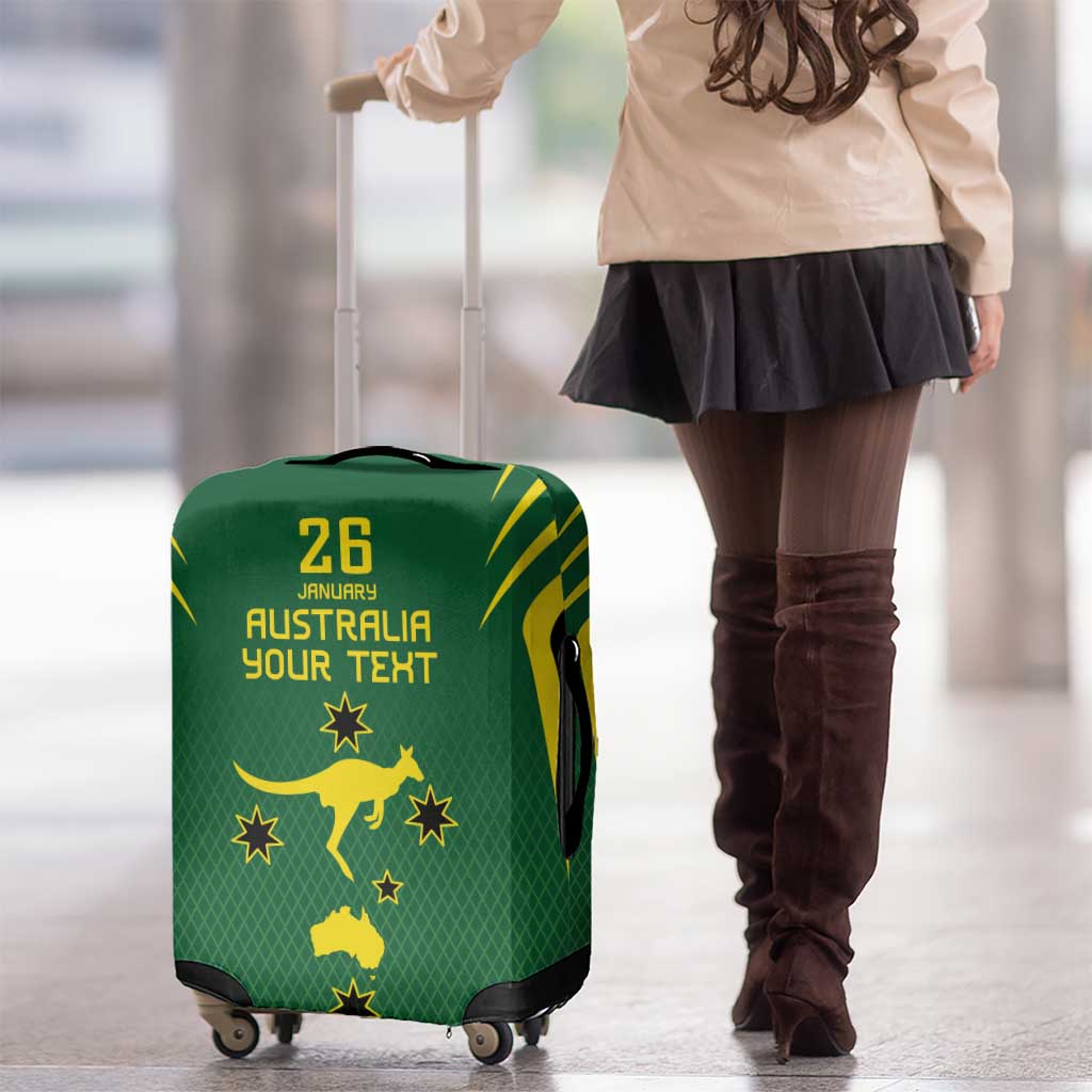 Australia Day 26 January Personalised Luggage Cover With National Color - Vibe Hoodie Shop