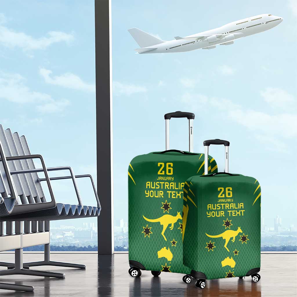 Australia Day 26 January Personalised Luggage Cover With National Color - Vibe Hoodie Shop