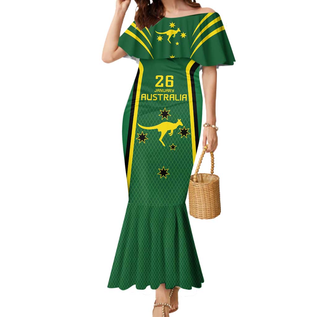 Australia Day 26 January Personalised Mermaid Dress With National Color