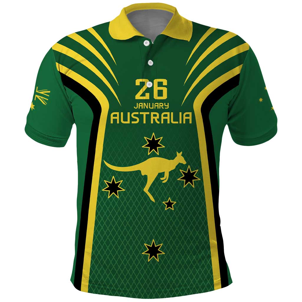 Australia Day 26 January Personalised Polo Shirt With National Color LT9 - Vibe Hoodie Shop