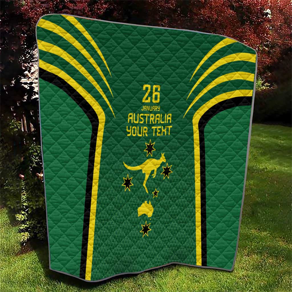 Australia Day 26 January Personalised Quilt With National Color - Vibe Hoodie Shop