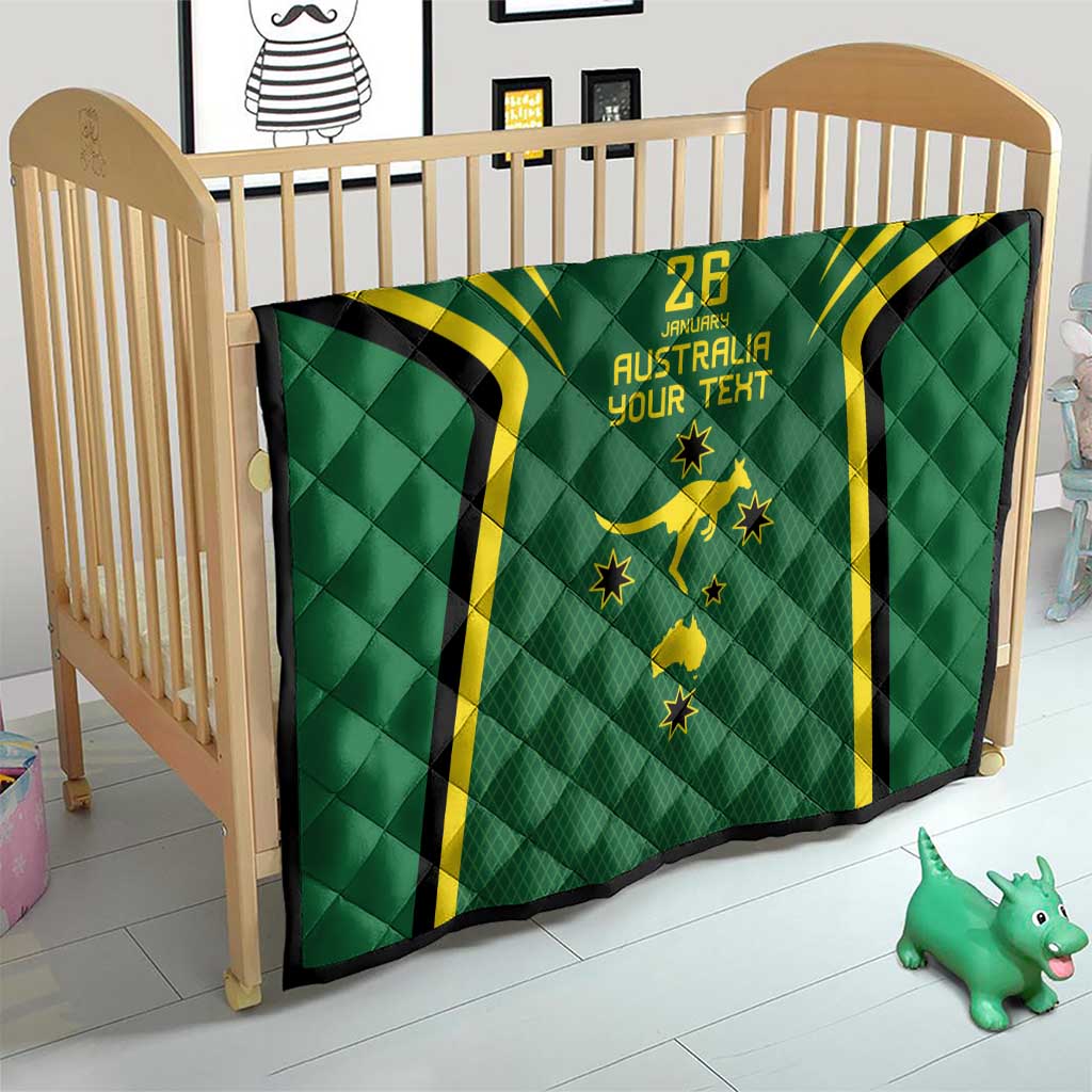 Australia Day 26 January Personalised Quilt With National Color - Vibe Hoodie Shop