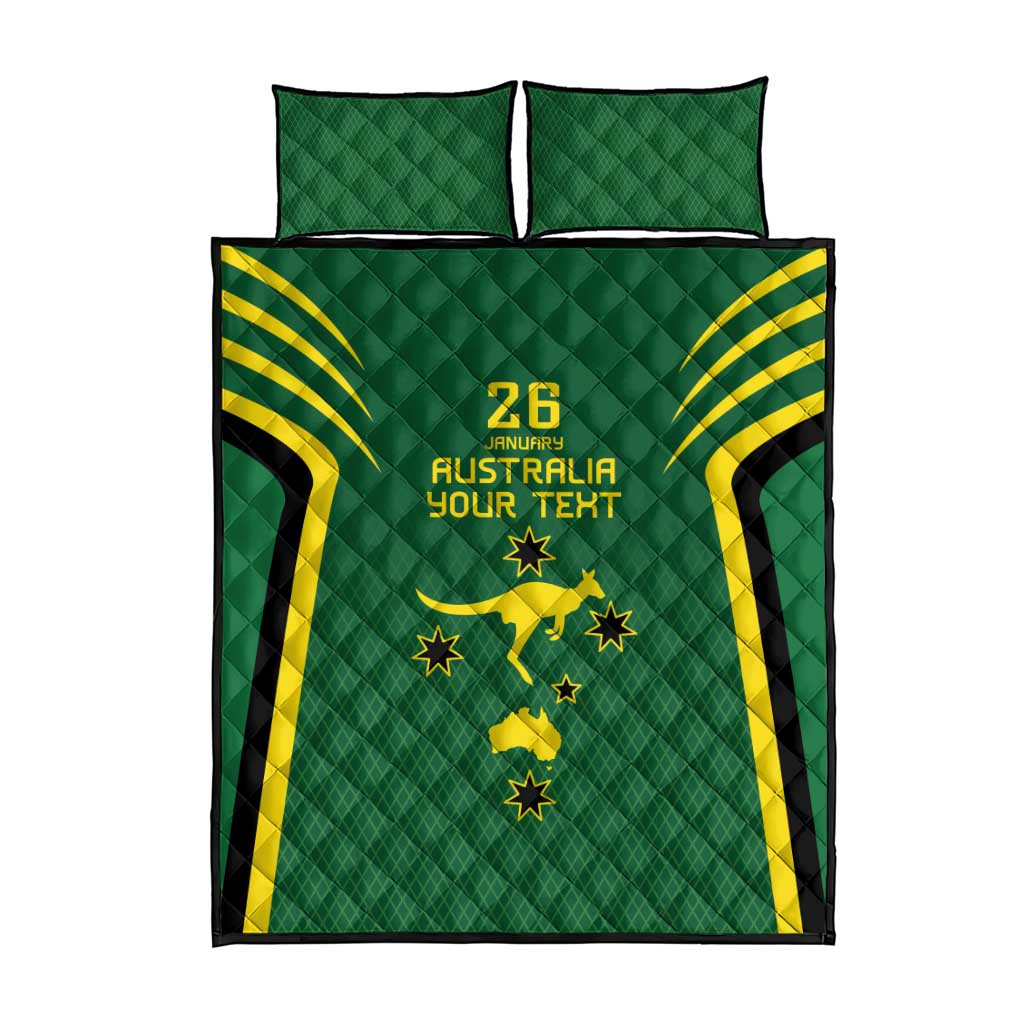 Australia Day 26 January Personalised Quilt Bed Set With National Color - Vibe Hoodie Shop