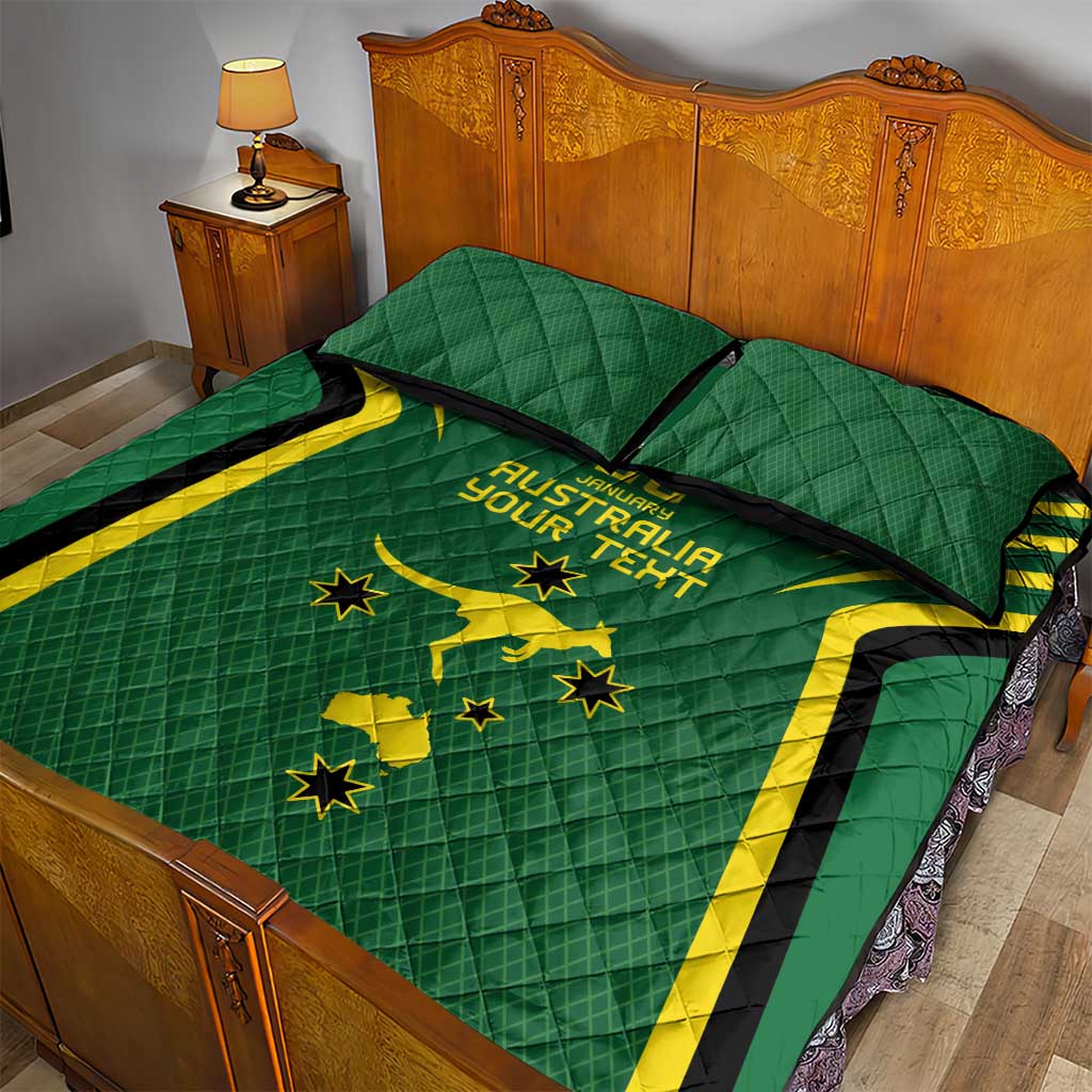 Australia Day 26 January Personalised Quilt Bed Set With National Color - Vibe Hoodie Shop