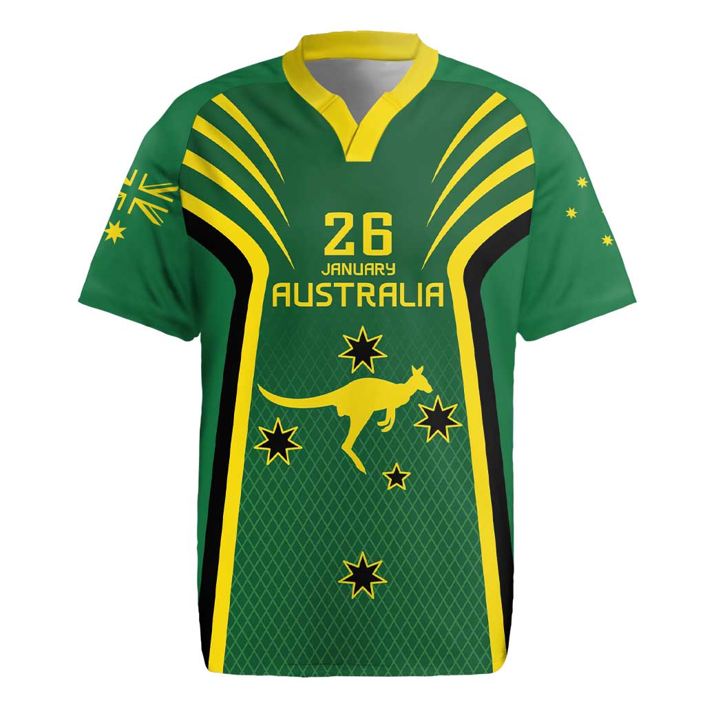 Australia Day 26 January Personalised Rugby Jersey With National Color