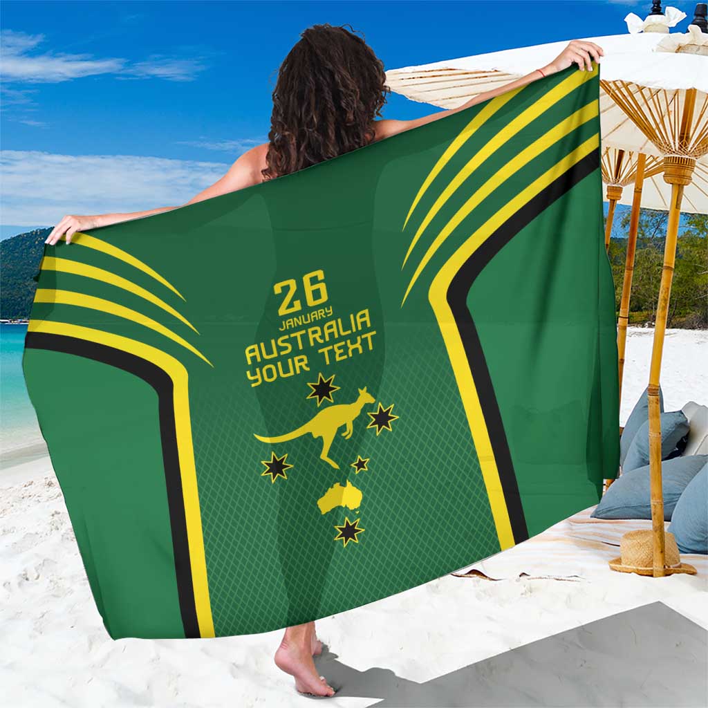 Australia Day 26 January Personalised Sarong With National Color - Vibe Hoodie Shop