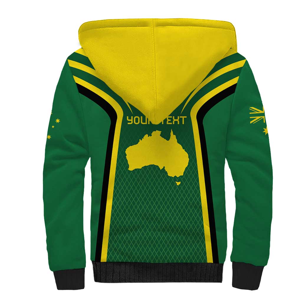 Australia Day 26 January Personalised Sherpa Hoodie With National Color - Vibe Hoodie Shop