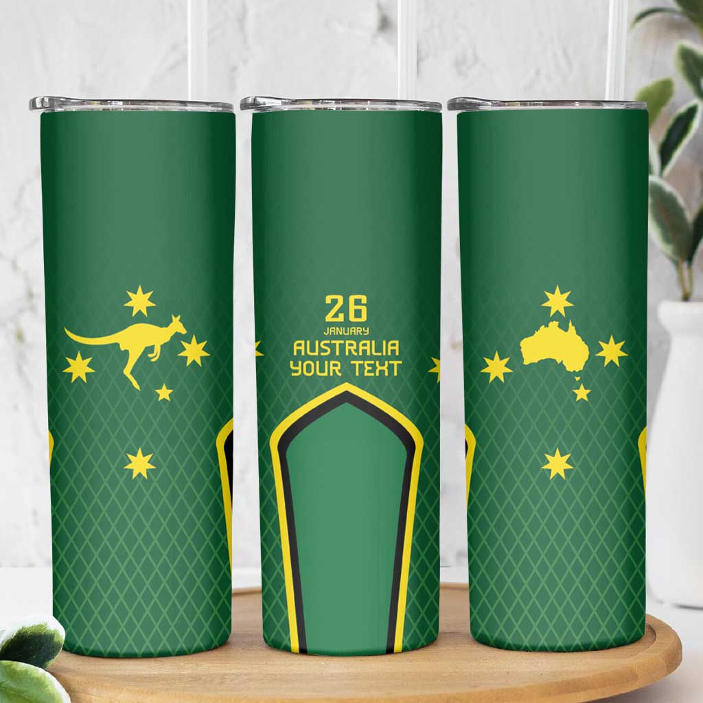 Australia Day 26 January Personalised Skinny Tumbler With National Color