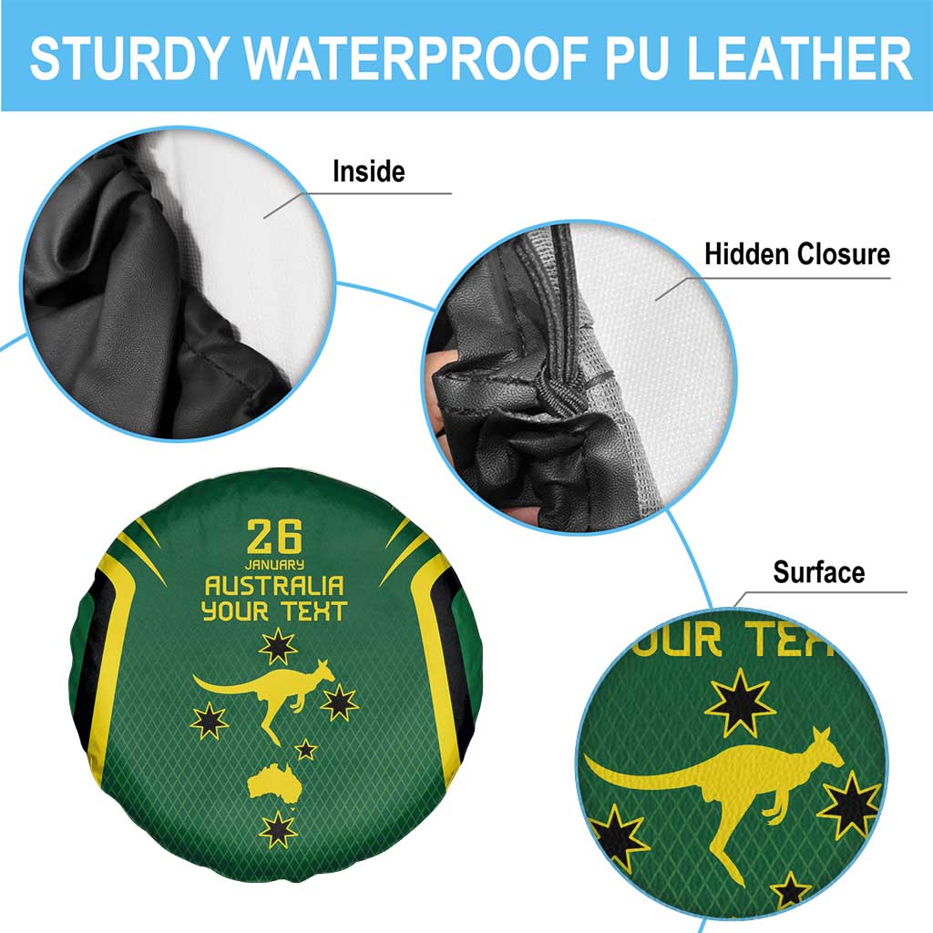 Australia Day 26 January Personalised Spare Tire Cover With National Color - Vibe Hoodie Shop