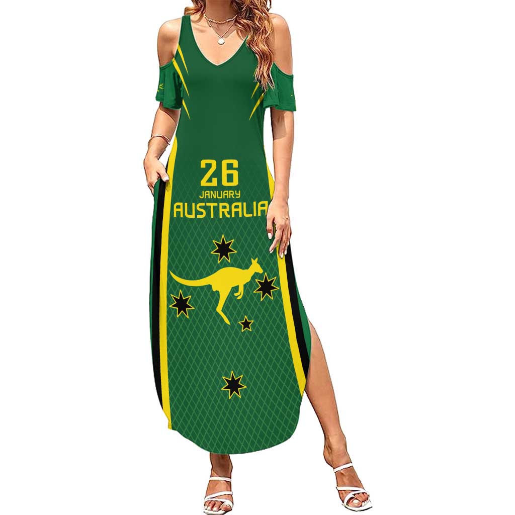 Australia Day 26 January Personalised Summer Maxi Dress With National Color