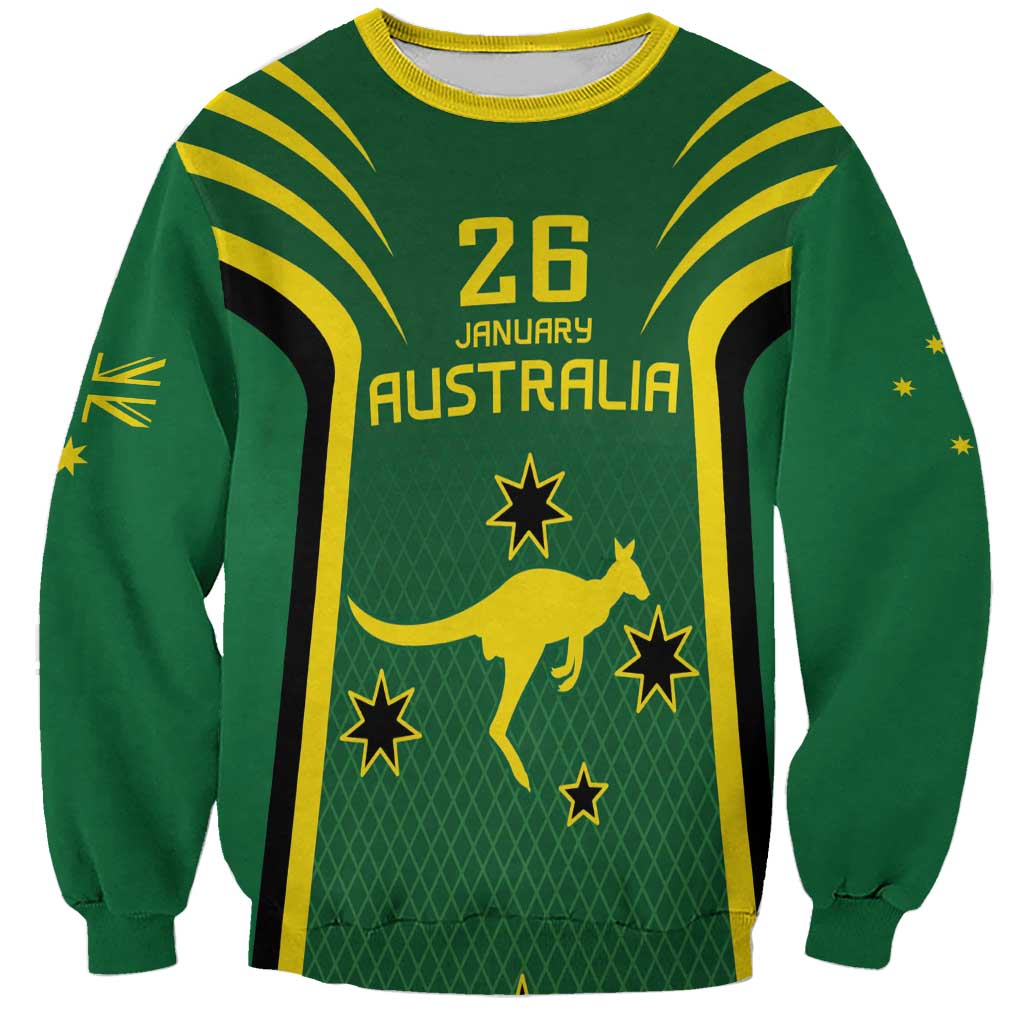 Australia Day 26 January Personalised Sweatshirt With National Color - Vibe Hoodie Shop