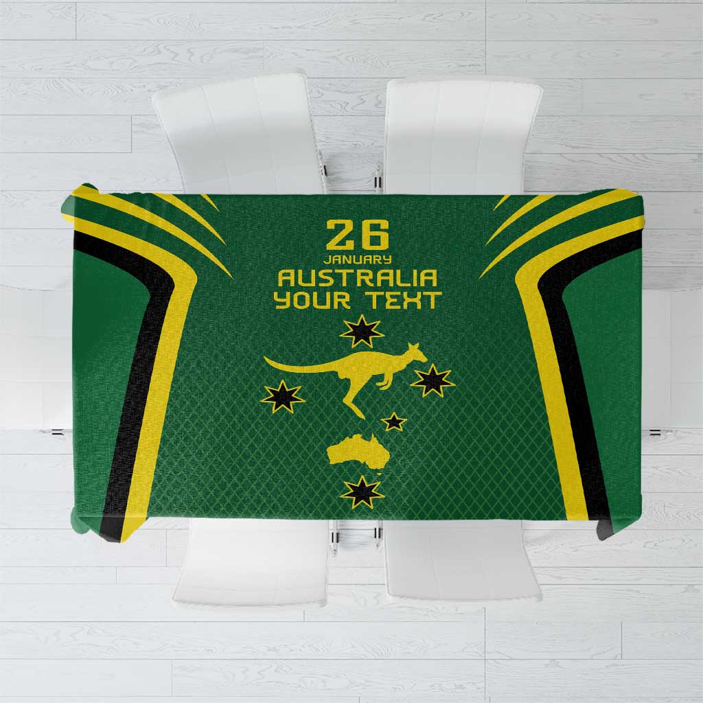 Australia Day 26 January Personalised Tablecloth With National Color